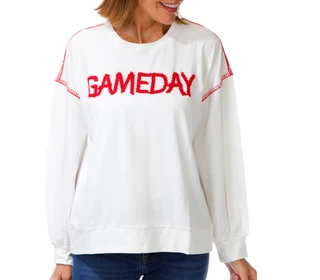 Thumbnail 1: Magical Season Women's 3/4 Sleeve Whipstitch Top 