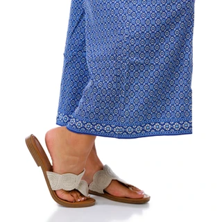 Thumbnail 2: MAX STUDIO Women's Print Rayon Crop Wide Leg Pants 