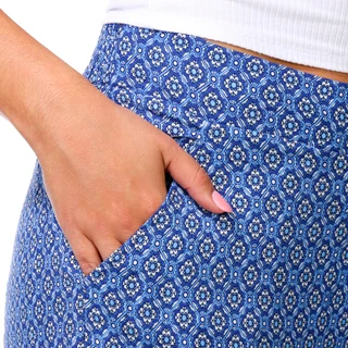 Thumbnail 4: MAX STUDIO Women's Print Rayon Crop Wide Leg Pants 