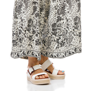 Thumbnail 2: MAX STUDIO Print Rayon Crop Wide Leg Pants 