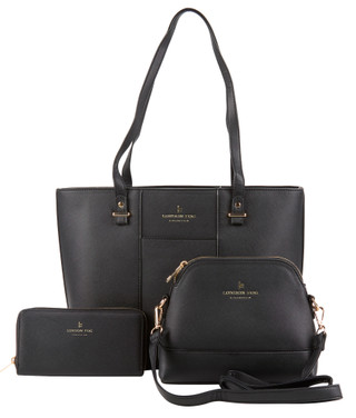 Thumbnail 1: London Fog 3 Pc Anita Crossbody, Tote & Wallet Set  