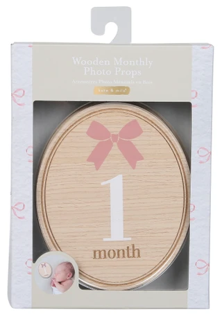 Thumbnail 2: KATE & MILO Wooden Monthly Photo Props 