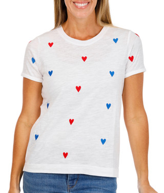 Thumbnail 1: Philosophy Women's Petite Heart Print Top 