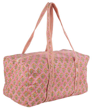 Thumbnail 3: Haute Dreamz Quilted Floral Print Weekender Bag 