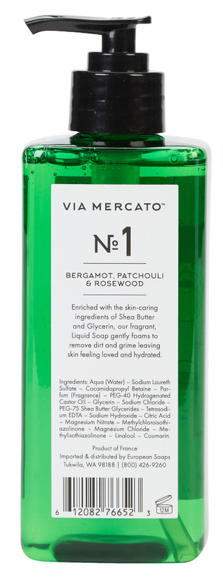 Thumbnail 2: Via Mercato 12 oz No. 1 Rosewood Italian Made Hand Soap 