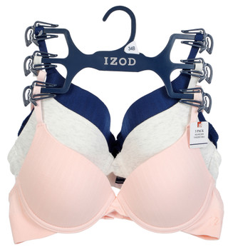 Thumbnail 1: IZOD Women's 3 Pk Underwire Bras 