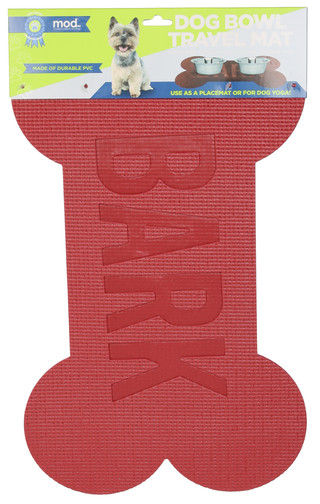 Thumbnail 1: Kole Imports 24x16 Bone Shaped Feeding Mat 