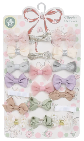 Thumbnail 1: Little Me Baby 20 Pk Hair Bow Clips 