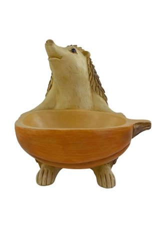 Thumbnail 1: Autumn Gatherings 7 in Resin Hedgehog Bowl 