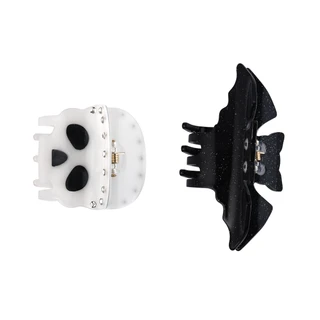 Thumbnail 1: UNCAS 2 Pk Halloween Hair Claw Clips 