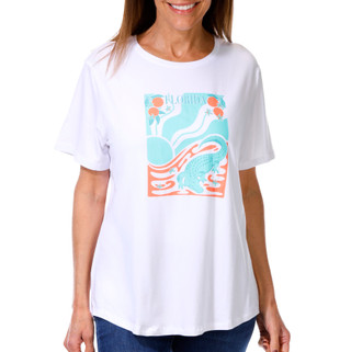 Thumbnail 1: REEL LEGENDS Women's Outdoor Sunshine State Graphic Tee 