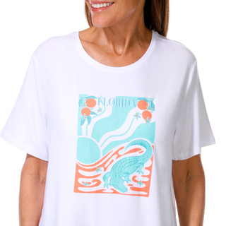 Thumbnail 2: REEL LEGENDS Women's Outdoor Sunshine State Graphic Tee 