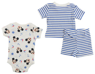 Thumbnail 2: Disney Baby Boy 3 Pc Mickey Mouse Shorts Set 