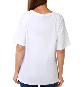 Thumbnail 3: REEL LEGENDS Women's Outdoor Crab Palm Tree Graphic Tee 