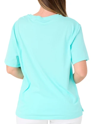 Thumbnail 2: REEL LEGENDS Women's Hibiscus Block Graphic Tee 