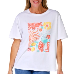 Thumbnail 1: REEL LEGENDS Women's Outdoor Sunshine Spritz Graphic Tee 