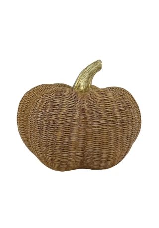 Thumbnail 2: Autumn Gatherings 7 in Woven Pumpkin Home Accent 