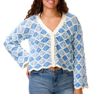 Thumbnail 1: Basic By Design Juniors Long Sleeve Button Down Cardigan 