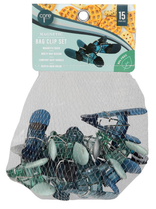 Thumbnail 1: CORE HOME Athens 15-Piece Magnetic Bag Clips 