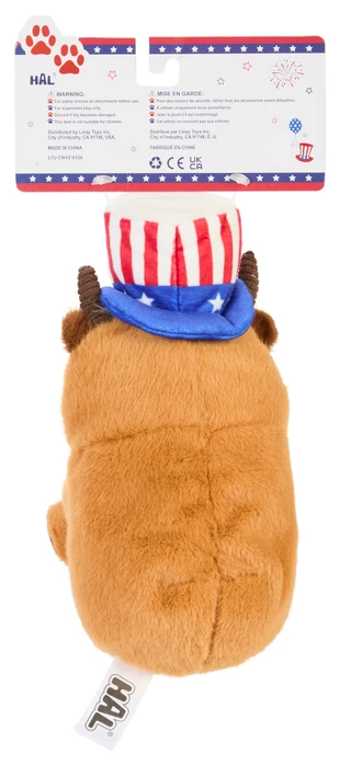 Thumbnail 2: Smoochy Pet Pals Chubby Buddies Highland Cow Dog Toy 