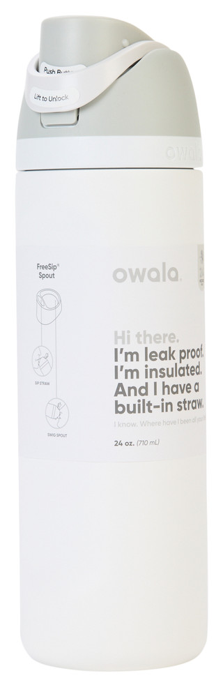 Thumbnail 2: OWALA FreeSip 24 Oz Out of the Blue Water Bottle 