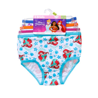 Thumbnail 1: Disney Princess Girls 4 Pk Princess Brief Underwear 