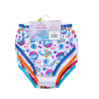 Thumbnail 2: Disney Princess Girls 4 Pk Princess Brief Underwear 