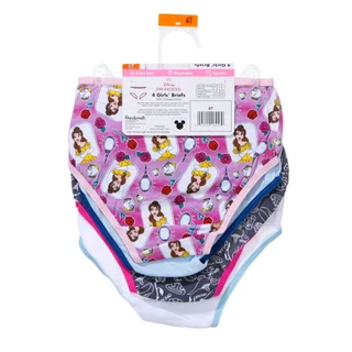 Thumbnail 2: Disney Princess Girls 4 Pk Princess Brief Underwear 