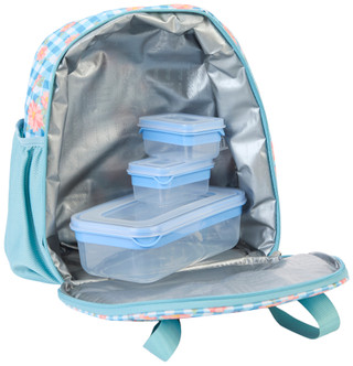 Thumbnail 2: Silver One 7-Piece Fun Prints Duffle Lunch Set 