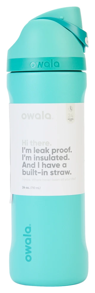 Thumbnail 1: OWALA FreeSip 24 oz Water Bottle in 90s Kid 