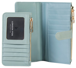 Thumbnail 2: London Fog Pebble 2-in-1 Wallet with Snap Flap 