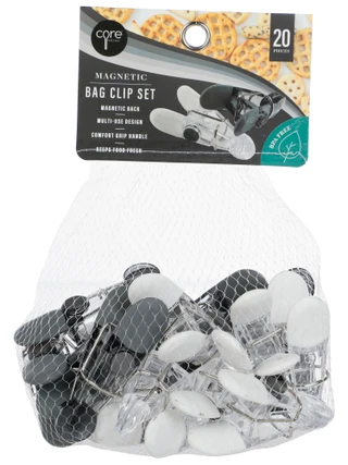 Thumbnail 1: CORE HOME 20-Piece Magnetic Bag Clips 