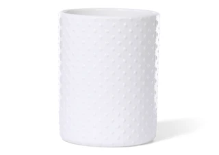 Thumbnail 2: 10 Strawberry Street White Polka Dot Utensil Crock 