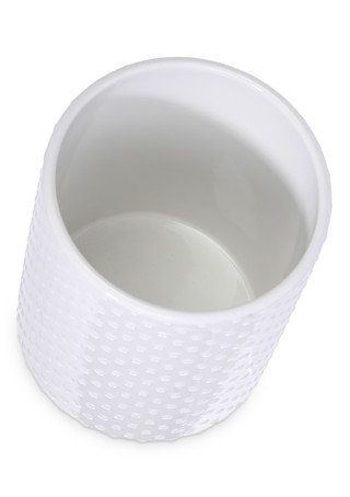 Thumbnail 3: 10 Strawberry Street White Polka Dot Utensil Crock 