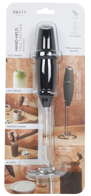 Thumbnail 1: CORE HOME Onyx Milk Frother with Stand 