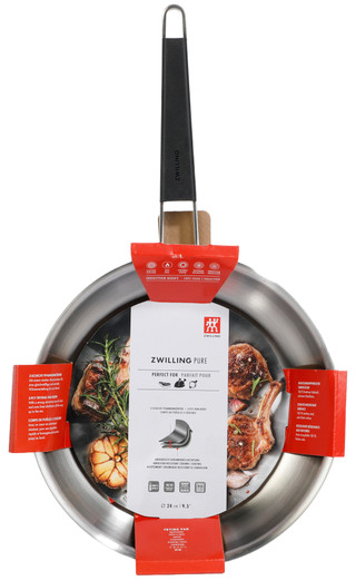 Thumbnail 3: ZWILLING Pure 9.5-in. Ivory Stainless Steel Fry Pan 
