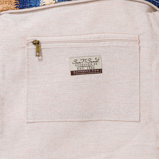 Thumbnail 4: SUN N SPORT Navy Paper Crochet Crossbody Bag 