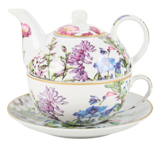 Thumbnail 1: Home Essentials 3 Pc Garden Tea for One Set 