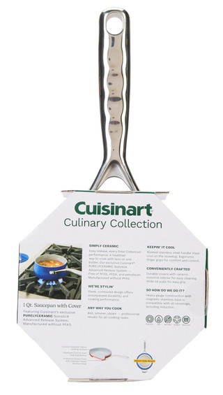 Thumbnail 2: CUISINART Ceramica XT Nonstick 1 Qt. Saucepan with Cover 