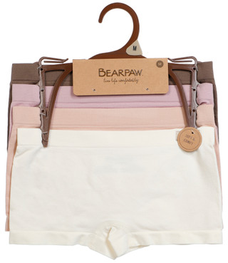 Thumbnail 1: BEARPAW Girls 4-Pk Seamless Hipster Underwear 