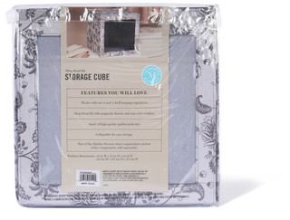 Thumbnail 2: Martha Stewart Bedford Floral Clear Lid Storage Organizer 