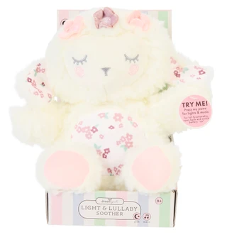 Thumbnail 1: DREAMGRO Ivory Lamb Plush Lights & Lullaby Soother 