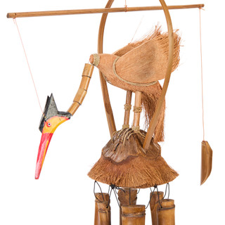 Thumbnail 4: JD YEATTS 49" Bamboo Bird Windchime 