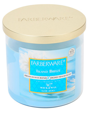 Thumbnail 1: Farberware 16oz Island Breeze Ceramic Soup Mug with Lid 