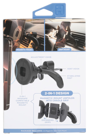 Thumbnail 2: Ihome 2-in-1 Magnetic Cradle Air Vent Car Mount 