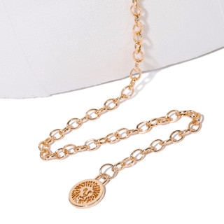 Thumbnail 4: ANNE KLEIN Gold Chain Flower Pearl Belt 9MM 