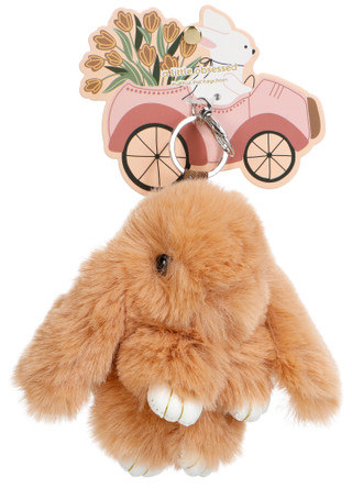 Thumbnail 1: ORLY Gray Fuzzy Bunny Bag Charm 