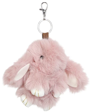 Thumbnail 2: ORLY Gray Fuzzy Bunny Bag Charm 