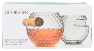 Thumbnail 1: Godinger Golf Ball Cigar Double Old Fashion Set/2 