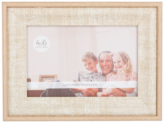Thumbnail 1: ENCHANTE 4x6 Natural White Wood Picture Frame 